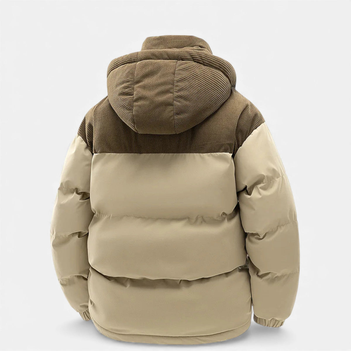 Lined Men's Winter Jacket with Removable Hood – Outdoor, Casual