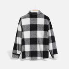 Luxurious Men's Fur Jacket in Velvet-Soft Material – Casual Wear, Winter Fashion