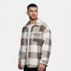 Luxurious Men's Fur Jacket in Velvet-Soft Material – Casual Wear, Winter Fashion