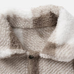 Luxurious Men's Fur Jacket in Velvet-Soft Material – Casual Wear, Winter Fashion
