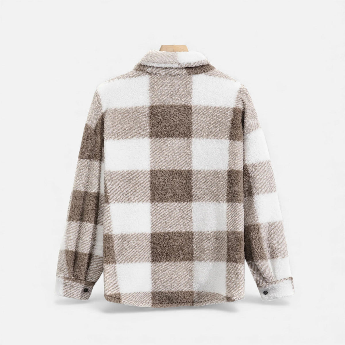 Luxurious Men's Fur Jacket in Velvet-Soft Material – Casual Wear, Winter Fashion