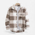 Luxurious Men's Fur Jacket in Velvet-Soft Material – Casual Wear, Winter Fashion