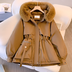 Luxurious Women's Winter Jacket with Faux Fur Trim – Casual, Cold Weather