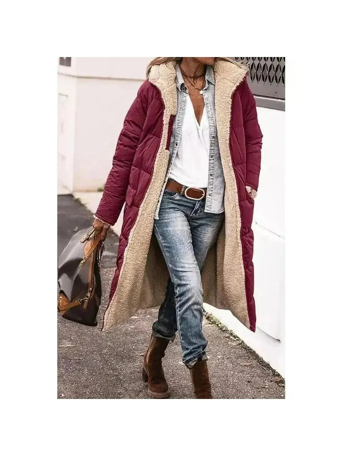 Madeira Sherpa-Lined Winter Coat – Warmth, Comfort
