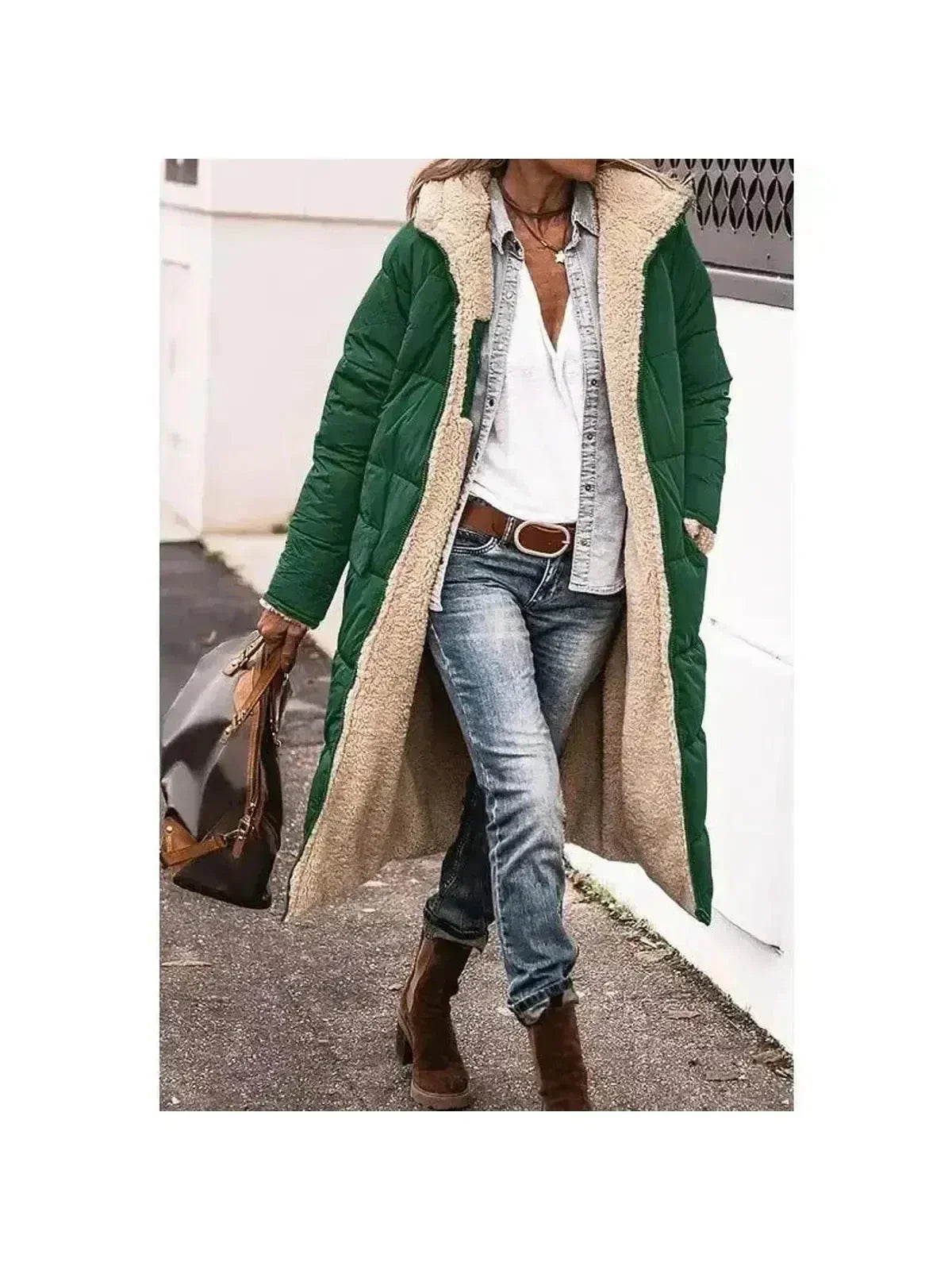 Madeira Sherpa-Lined Winter Coat – Warmth, Comfort