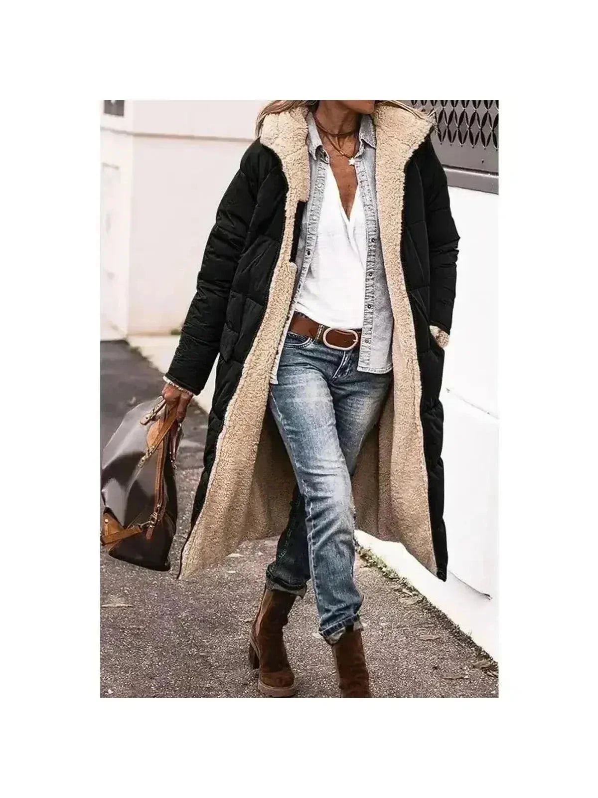 Madeira Sherpa-Lined Winter Coat – Warmth, Comfort