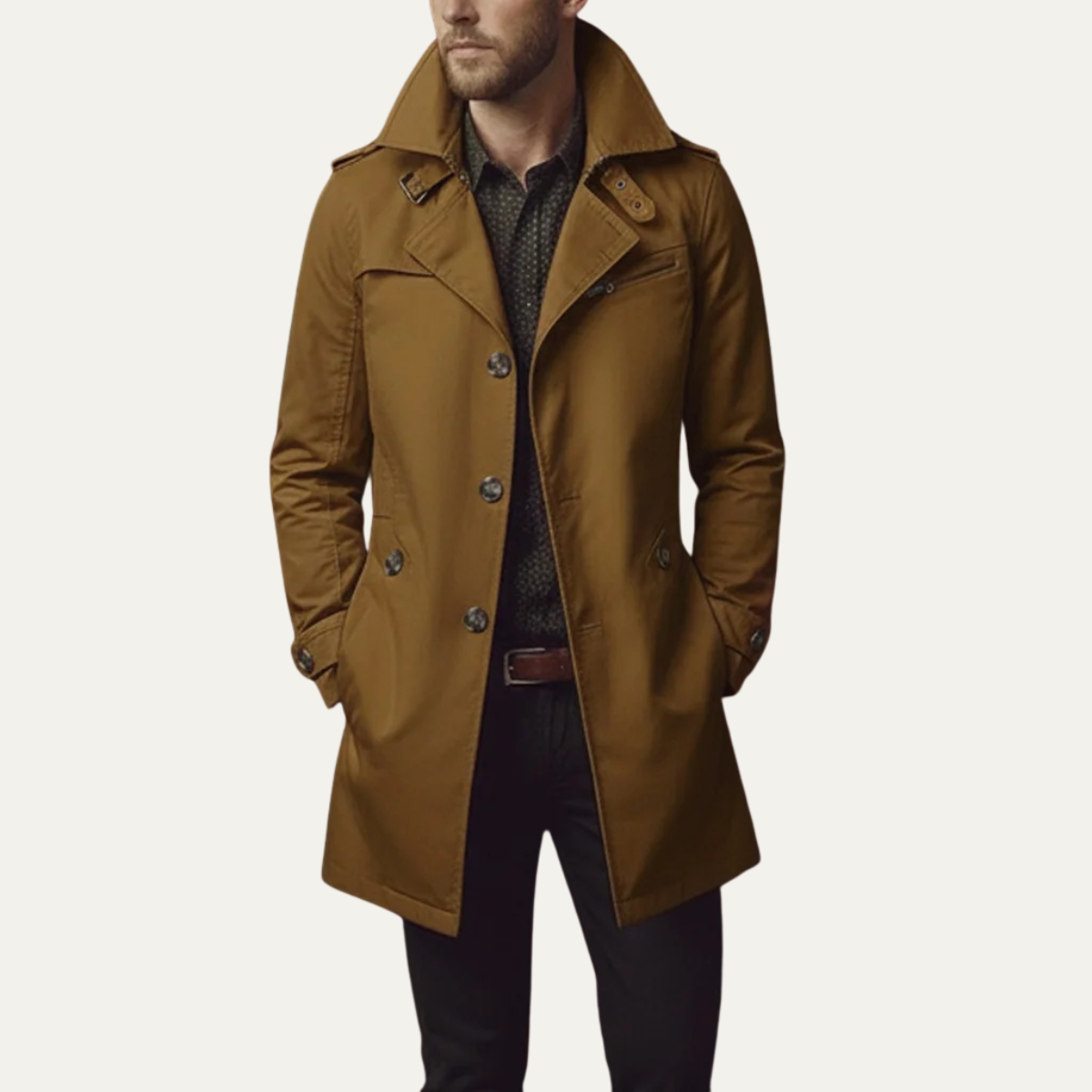 Maritime Double-Breasted Coat – Stylish Outerwear for Casual and Formal Wear