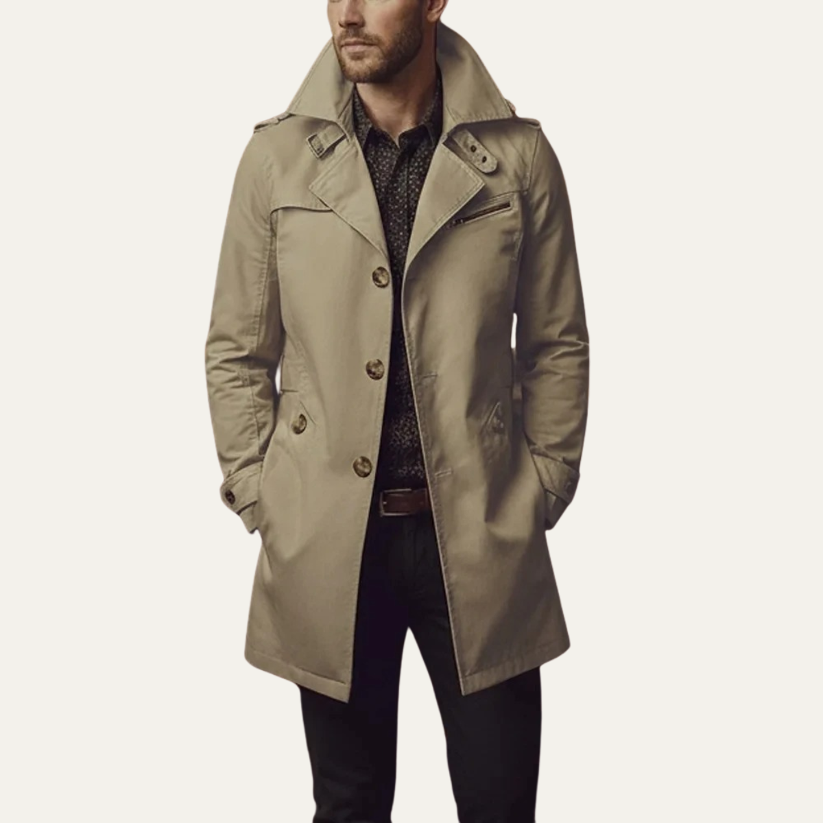 Maritime Double-Breasted Coat – Stylish Outerwear for Casual and Formal Wear