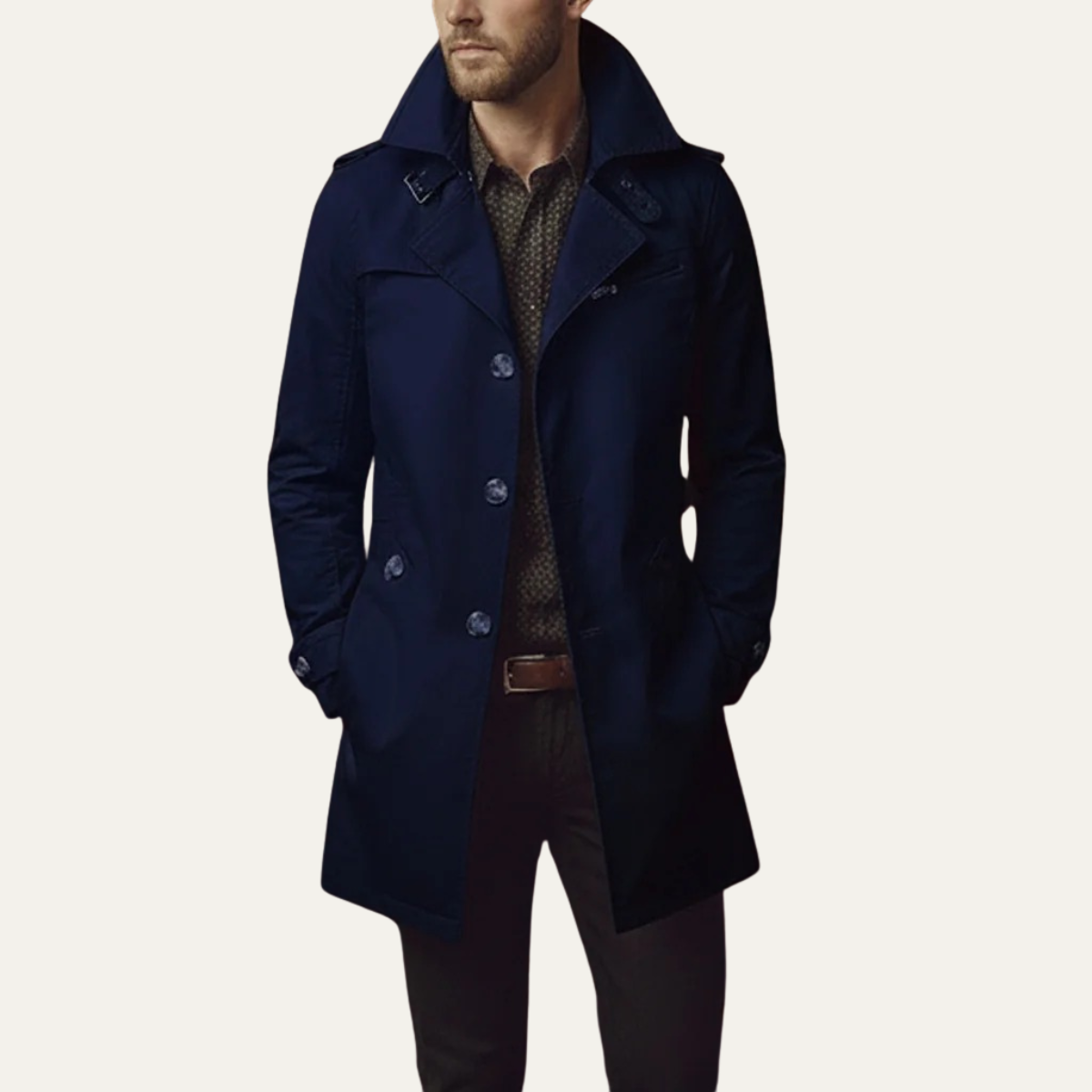 Maritime Double-Breasted Coat – Stylish Outerwear for Casual and Formal Wear