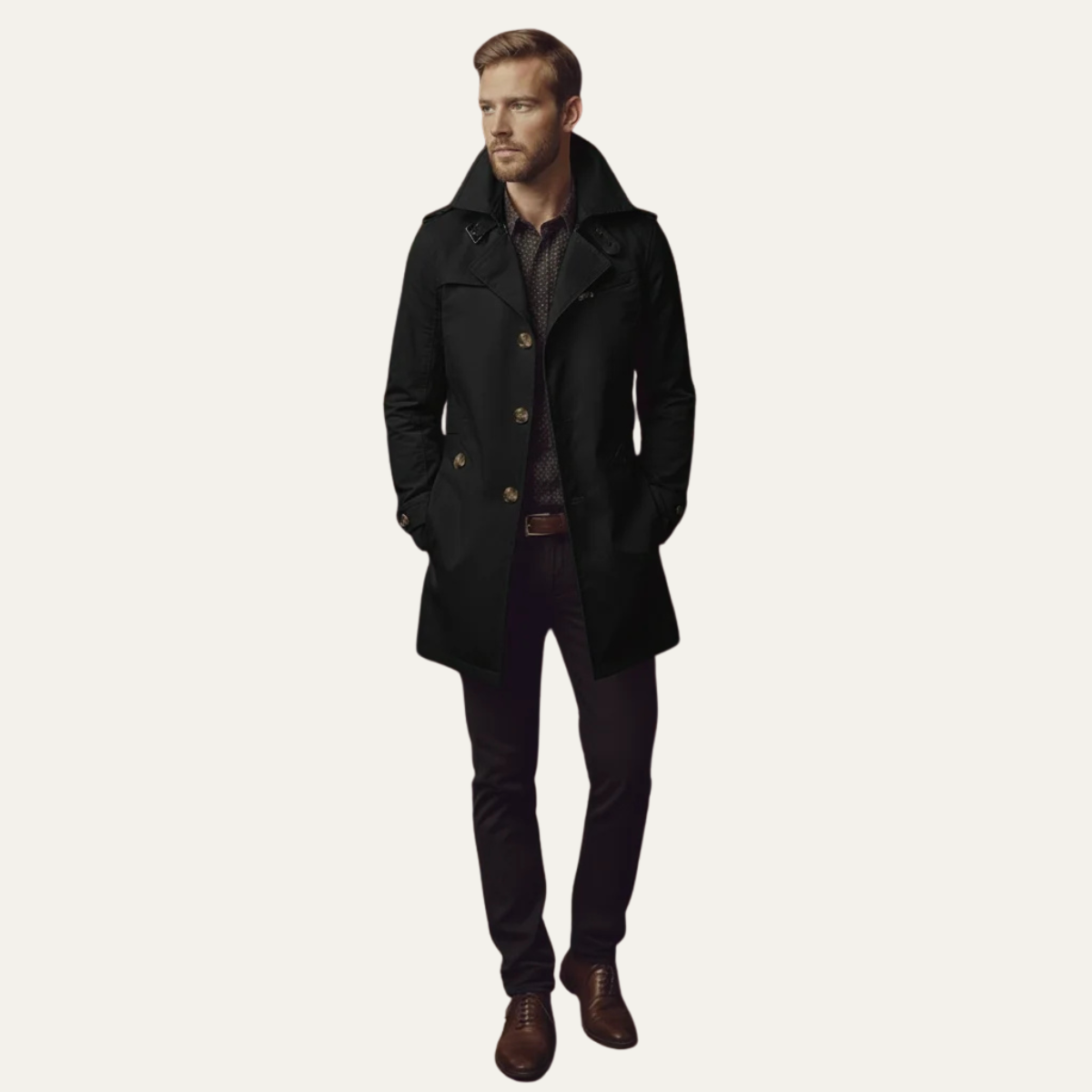 Maritime Double-Breasted Coat – Stylish Outerwear for Casual and Formal Wear