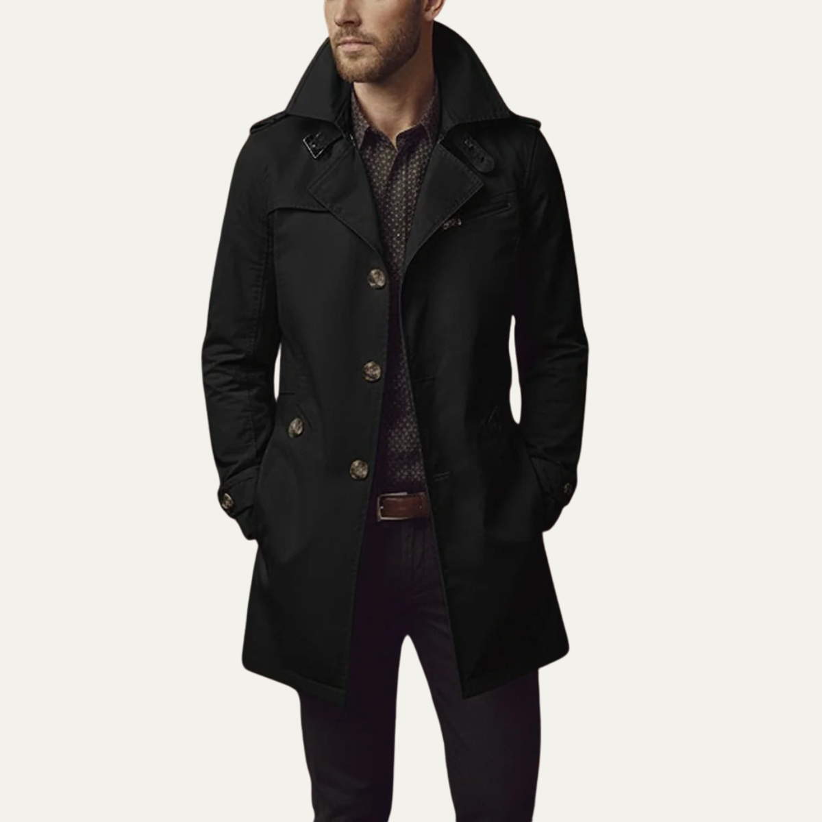 Maritime Double-Breasted Coat – Stylish Outerwear for Casual and Formal Wear