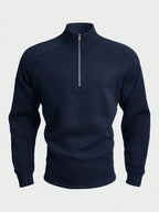 Men's Athletic Half-Zip Sweater – Casual Wear, Outdoor Activities