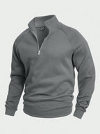 Men's Athletic Half-Zip Sweater – Casual Wear, Outdoor Activities