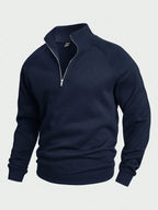 Men's Athletic Half-Zip Sweater – Casual Wear, Outdoor Activities