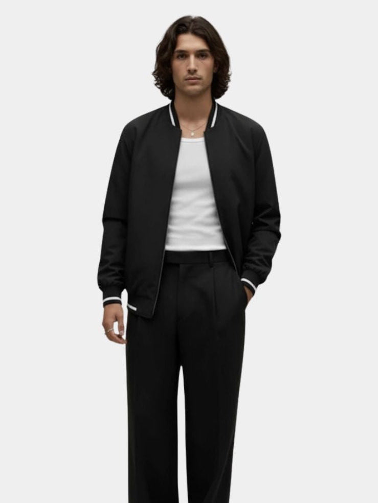 Men's Bomber Jacket Casual Transitional - Stylish Outerwear, Everyday Wear