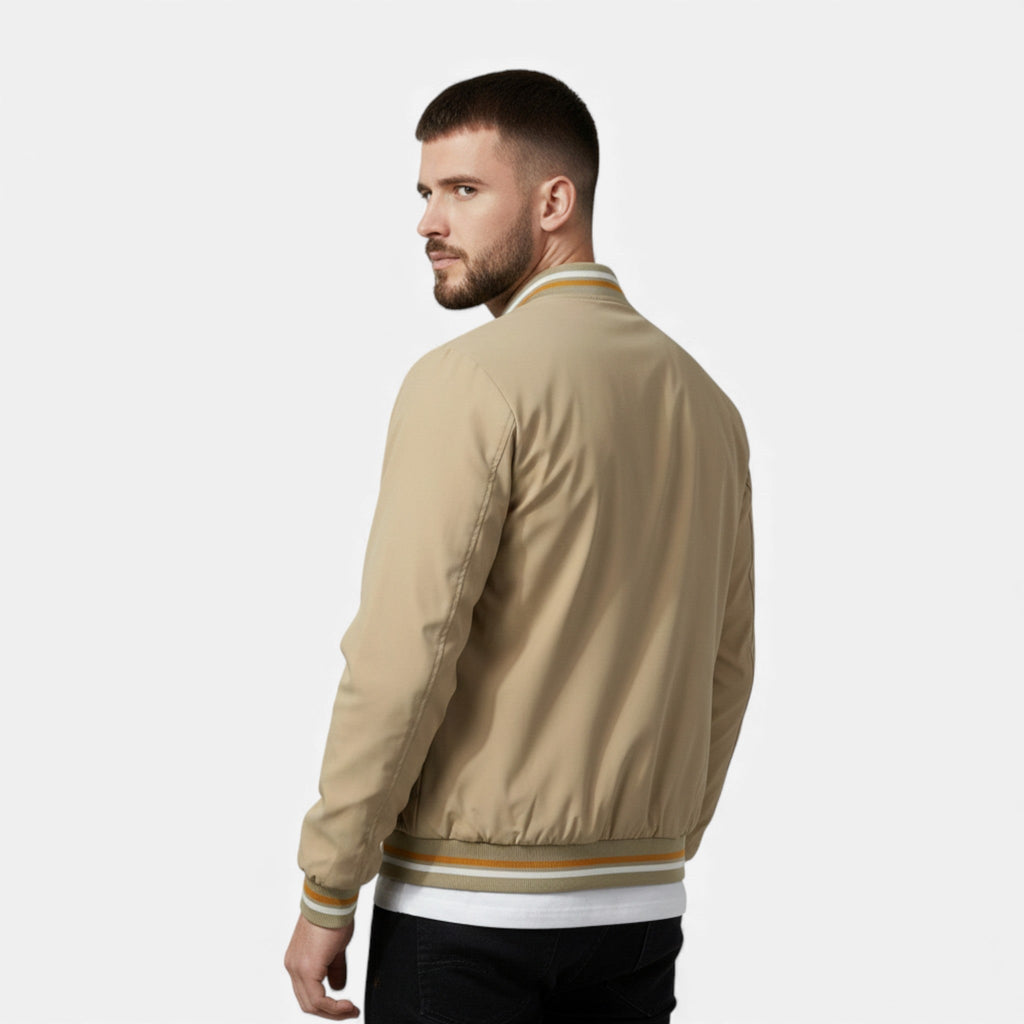 Men's Bomber Jacket, Warm Thick Material – Fall, Winter