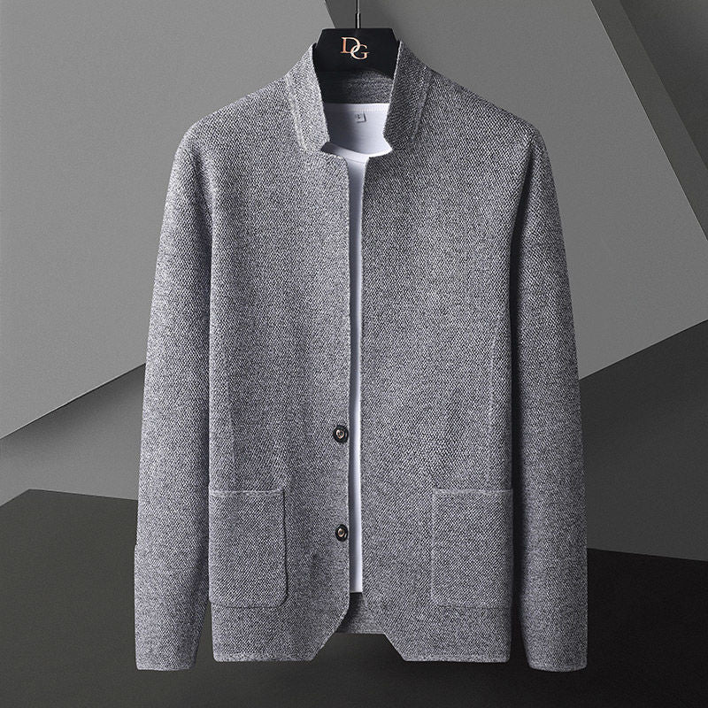 Men's Cardigan with Button Front and Pocket Design – Casual, Everyday Wear