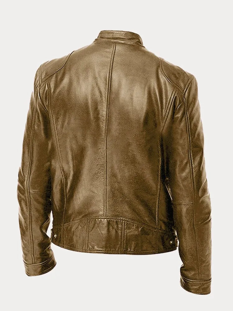 Men's Casual Leather Jacket – Stylish Outerwear, Everyday Wear