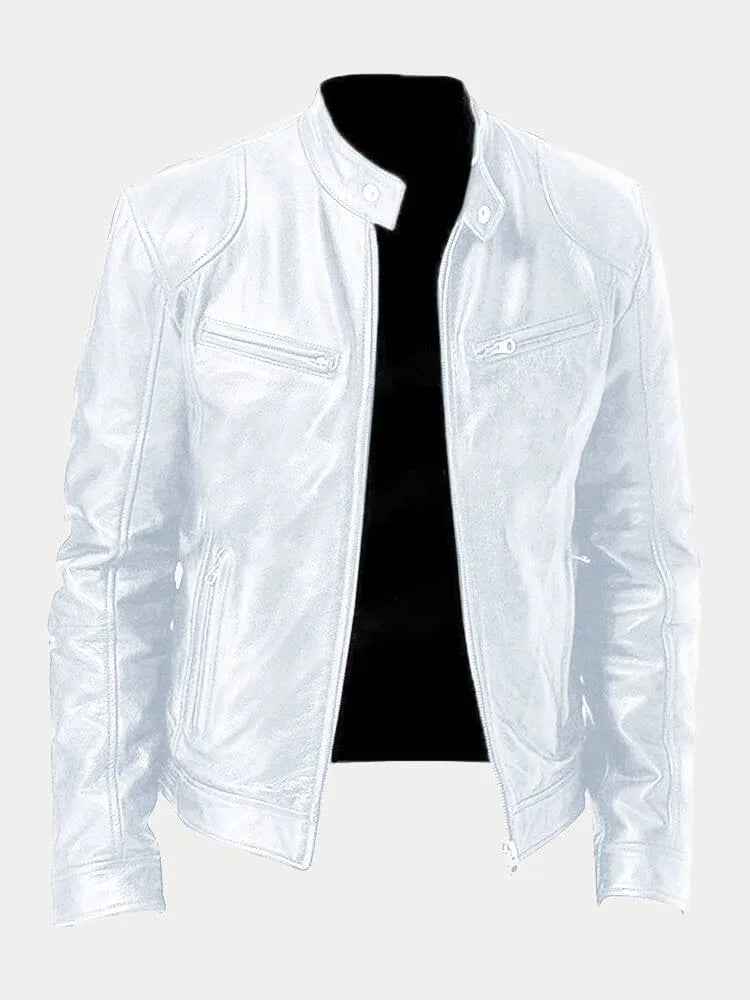 Men's Casual Leather Jacket – Stylish Outerwear, Everyday Wear