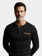 Men's Corduroy Long Sleeve Shirt - Stylish Top in Luxurious Fabric – Casual, Office