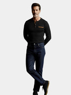 Men's Corduroy Long Sleeve Shirt - Stylish Top in Luxurious Fabric – Casual, Office