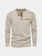 Men's Corduroy Long Sleeve Shirt - Stylish Top in Luxurious Fabric – Casual, Office
