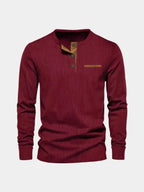 Men's Corduroy Long Sleeve Shirt - Stylish Top in Luxurious Fabric – Casual, Office