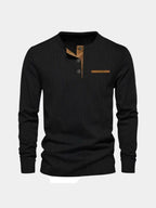 Men's Corduroy Long Sleeve Shirt - Stylish Top in Luxurious Fabric – Casual, Office