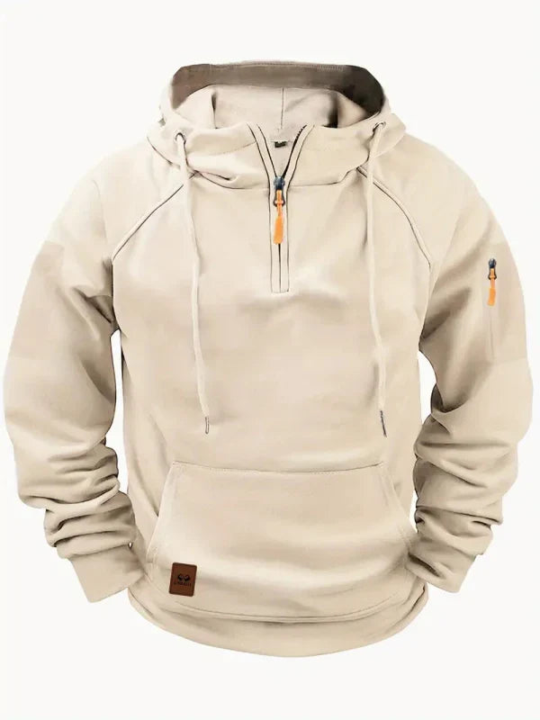 Men's Half-Zip Hoodie with Pocket – Casual, Everyday Wear