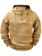 Men's Half-Zip Hoodie with Pocket – Casual, Everyday Wear
