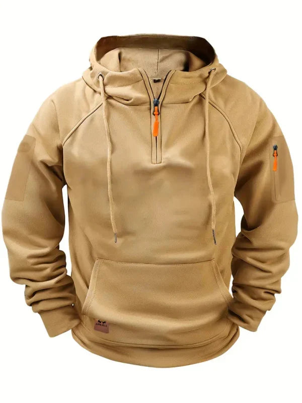 Men's Half-Zip Hoodie with Pocket – Casual, Everyday Wear