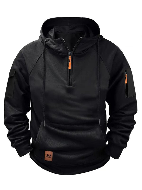Men's Half-Zip Hoodie with Pocket – Casual, Everyday Wear