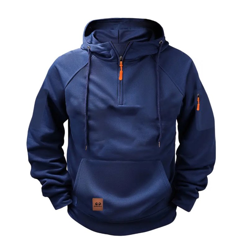 Men's Half-Zip Hoodie with Pocket – Casual, Everyday Wear