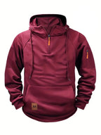 Men's Half-Zip Hoodie with Pocket – Casual, Everyday Wear