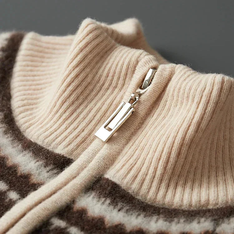Men's Half-Zip Knit Sweater – Casual Wear, Layering