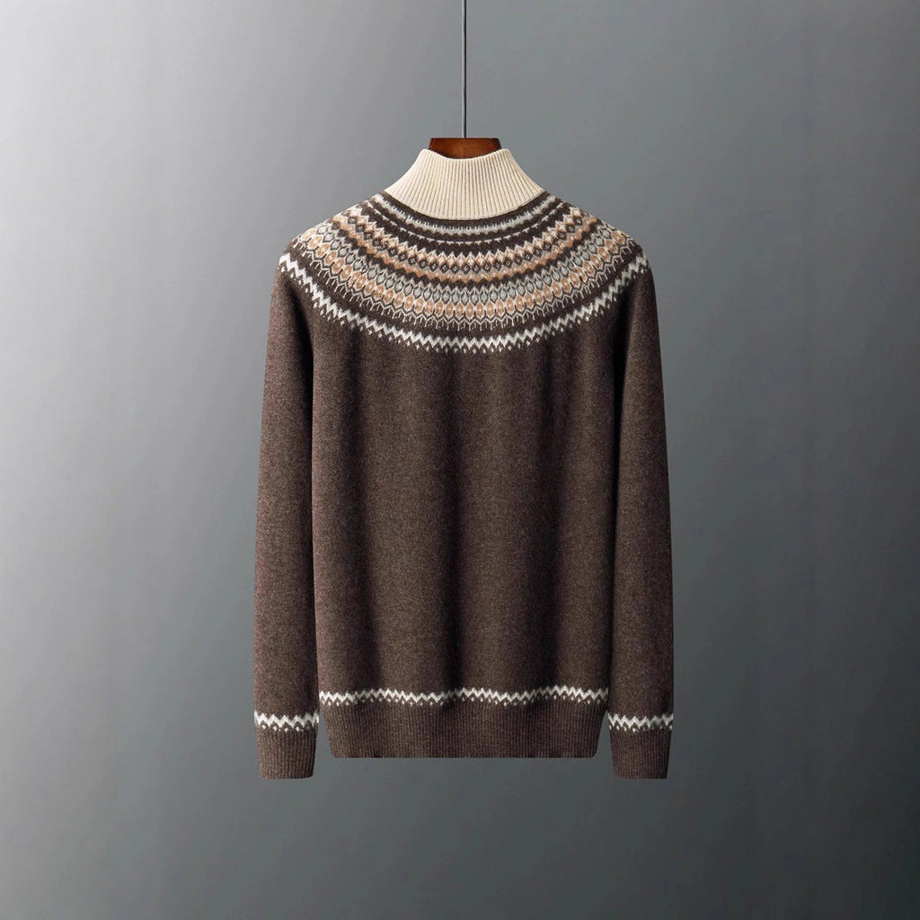 Men's Half-Zip Knit Sweater – Casual Wear, Layering
