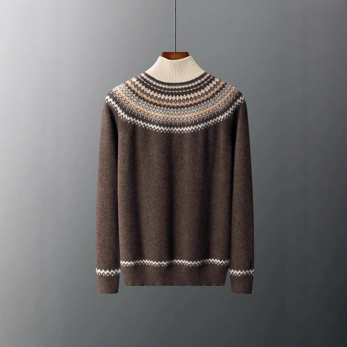 Men's Half-Zip Knit Sweater – Casual Wear, Layering