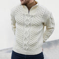 Men's Half-Zip Sweater – Casual Wear, Office Style