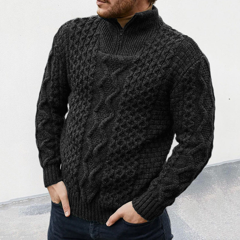 Men's Half-Zip Sweater – Casual Wear, Office Style