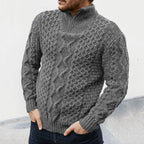 Men's Half-Zip Sweater – Casual Wear, Office Style
