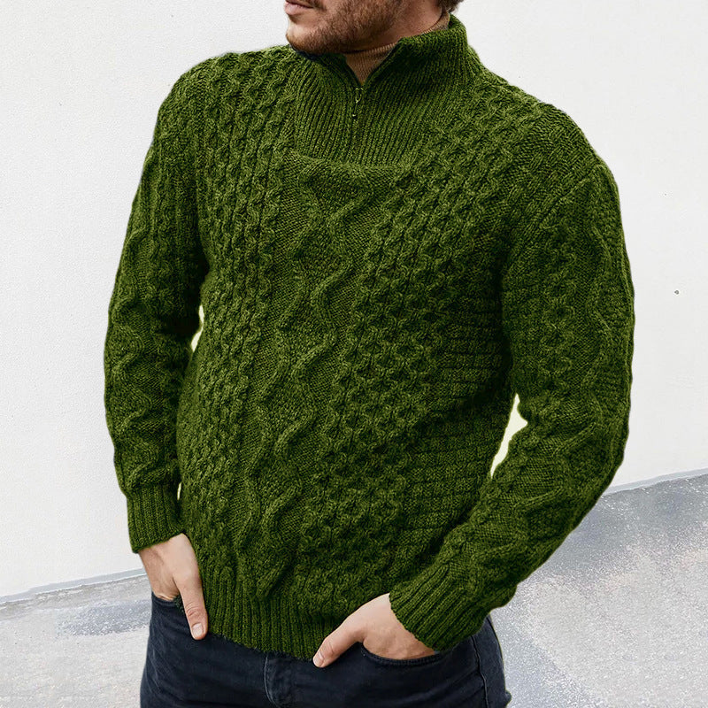 Men's Half-Zip Sweater – Casual Wear, Office Style