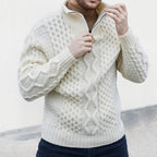 Men's Half-Zip Sweater – Casual Wear, Office Style