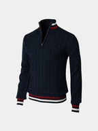 Men's Half-Zip Turtleneck Sweater – Casual Wear, Office Style