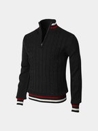 Men's Half-Zip Turtleneck Sweater – Casual Wear, Office Style
