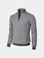 Men's Half-Zip Turtleneck Sweater – Casual Wear, Office Style