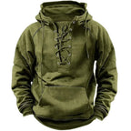 Men's Hoodie with Lace Up Front Design – Casual, Everyday Wear
