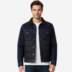 Men's Insulated Denim Jacket – Winter Warmth, Casual Style