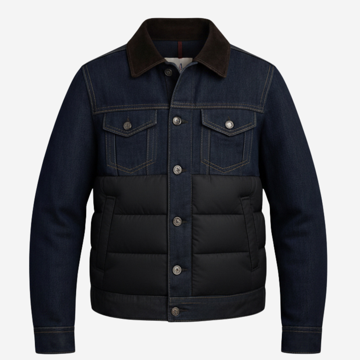 Men's Insulated Denim Jacket – Winter Warmth, Casual Style