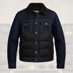 Men's Insulated Denim Jacket – Winter Warmth, Casual Style