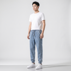 Men's Jogger Pants with Tapered Leg and Patch Detail – Casual, Everyday Wear